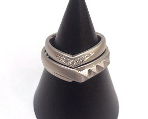 Pt900・ダイヤモンド･結婚指輪